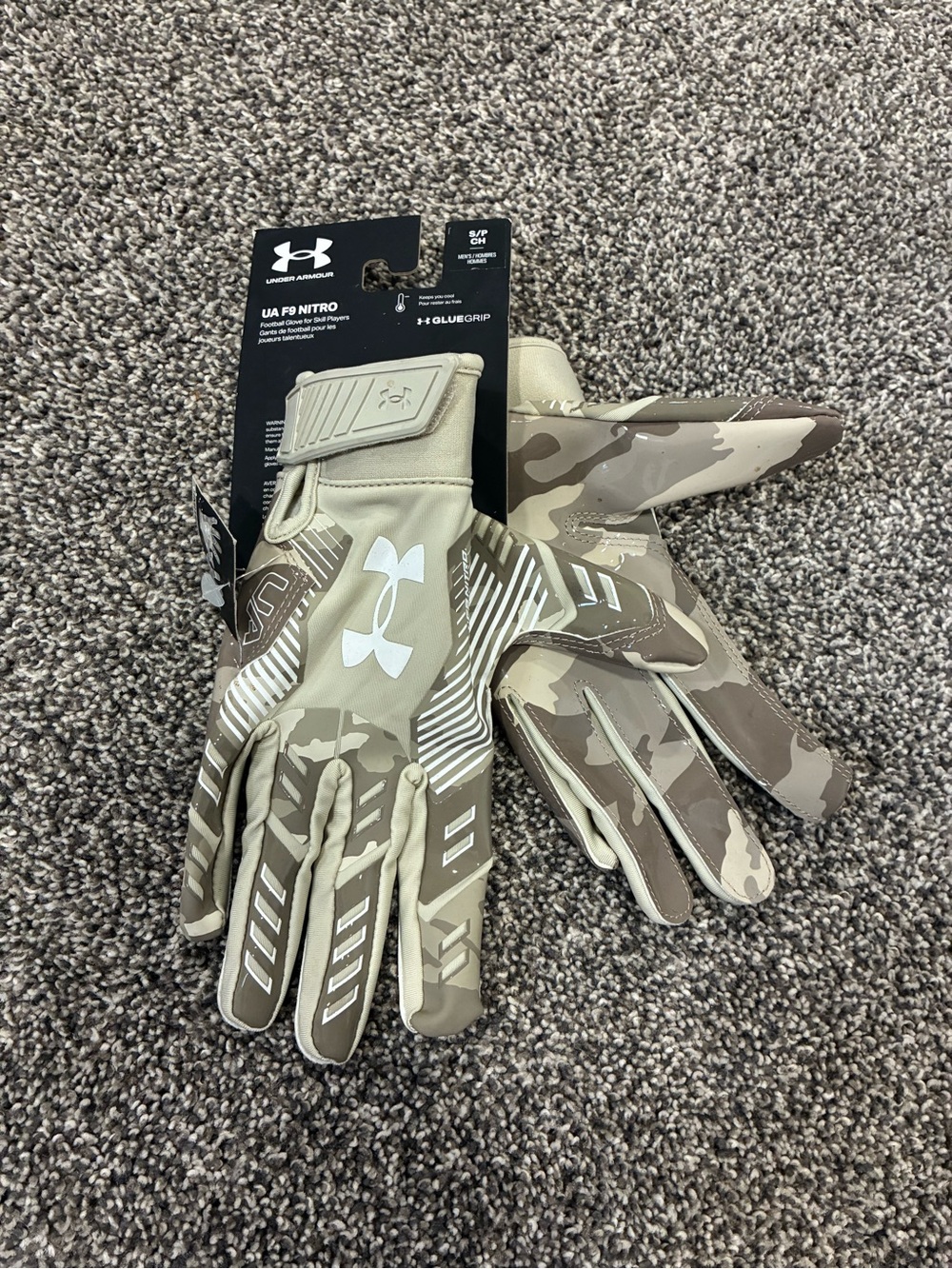 Under Armour Men’s Camouflage Tactical Gloves - Tan & Brown